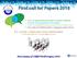 First Call For Papers 2016